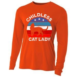 Retro Less Cat Lady Great Gift Cooling Performance Long Sleeve Crew