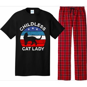 Retro Less Cat Lady Great Gift Pajama Set