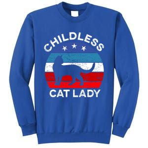 Retro Less Cat Lady Great Gift Sweatshirt