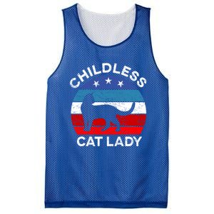 Retro Less Cat Lady Great Gift Mesh Reversible Basketball Jersey Tank