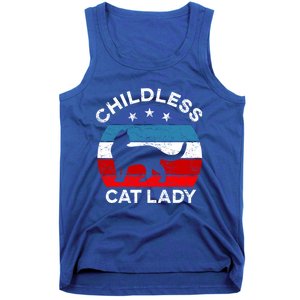 Retro Less Cat Lady Great Gift Tank Top