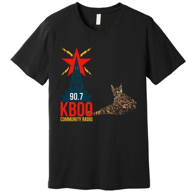 Radio Loving Cat Premium T-Shirt