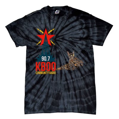 Radio Loving Cat Tie-Dye T-Shirt