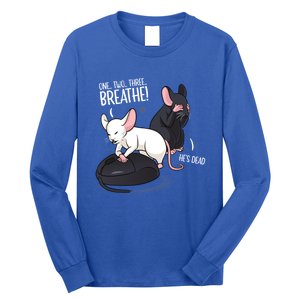 Rat Lover Computer Mouse Funny Pun Gift Long Sleeve Shirt