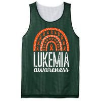 Rainbow Leukemia Cancer Awareness Month Orange Ribbon Mesh Reversible Basketball Jersey Tank