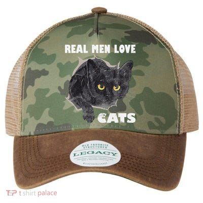 Real Love Cat Cats Lover Fathers Day Idea Legacy Tie Dye Trucker Hat