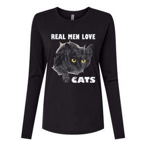 Real Love Cat Cats Lover Fathers Day Idea Womens Cotton Relaxed Long Sleeve T-Shirt