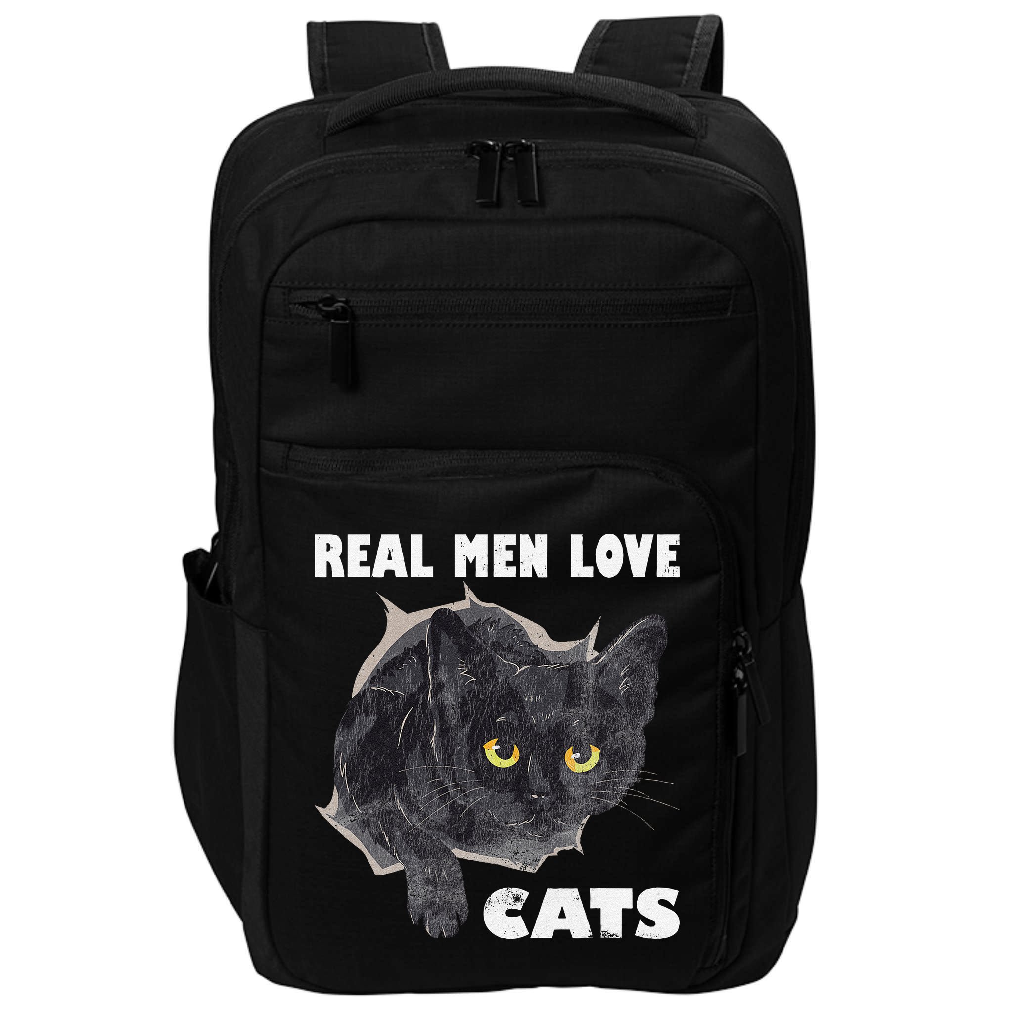 Real Love Cat Cats Lover Fathers Day Idea Impact Tech Backpack