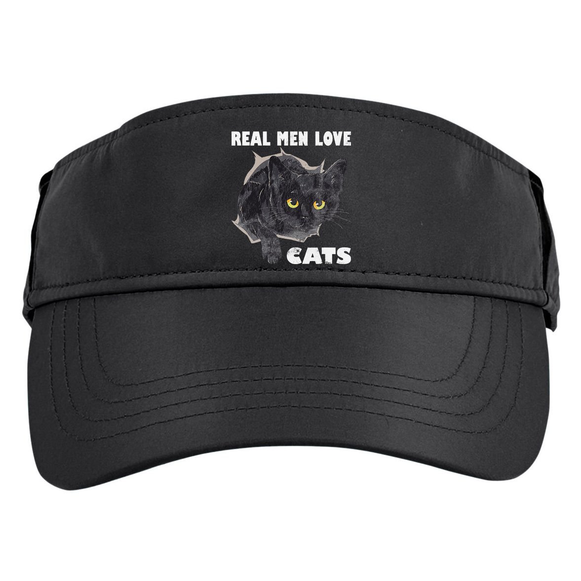 Real Love Cat Cats Lover Fathers Day Idea Adult Drive Performance Visor