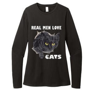 Real Love Cat Cats Lover Fathers Day Idea Womens CVC Long Sleeve Shirt