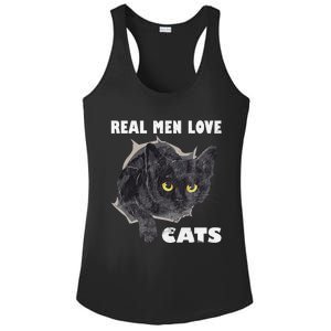 Real Love Cat Cats Lover Fathers Day Idea Ladies PosiCharge Competitor Racerback Tank