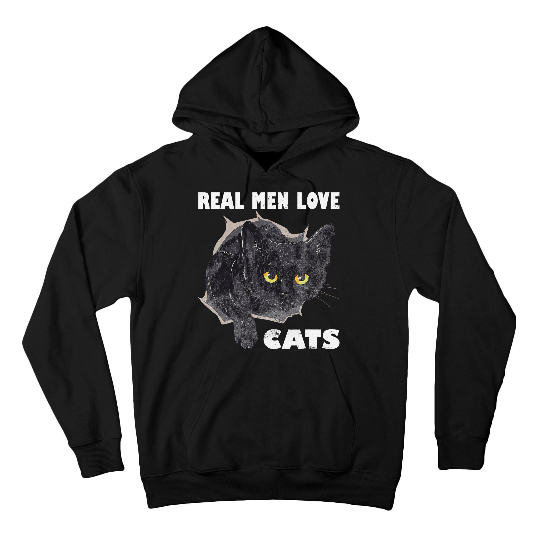 Real Love Cat Cats Lover Fathers Day Idea Tall Hoodie