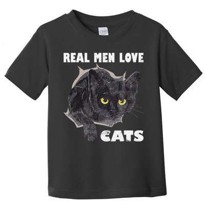 Real Love Cat Cats Lover Fathers Day Idea Toddler T-Shirt