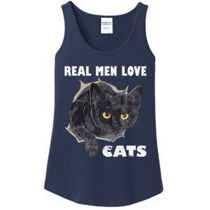 Real Love Cat Cats Lover Fathers Day Idea Ladies Essential Tank