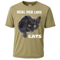 Real Love Cat Cats Lover Fathers Day Idea Cooling Performance Crew T-Shirt