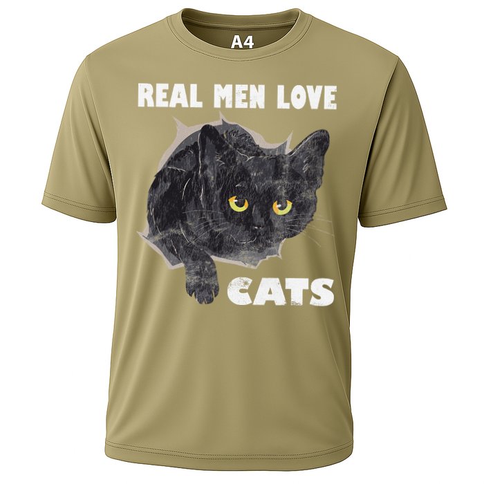 Real Love Cat Cats Lover Fathers Day Idea Cooling Performance Crew T-Shirt