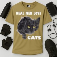 Real Love Cat Cats Lover Fathers Day Idea Cooling Performance Crew T-Shirt