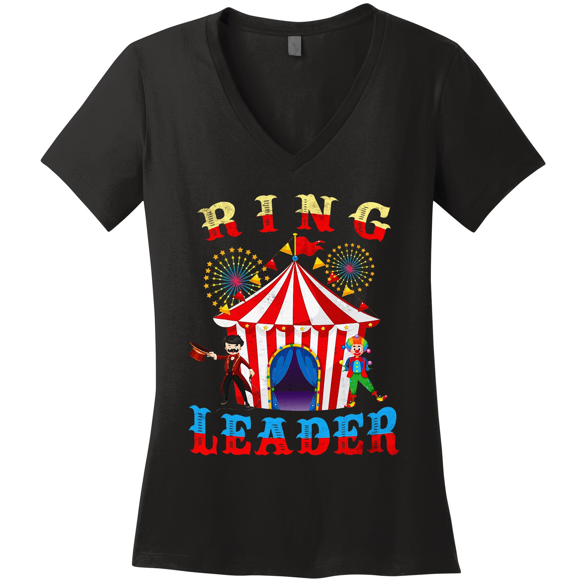 Ring Leader Costume Circus Staff Carnival Women's V-Neck T-Shirt