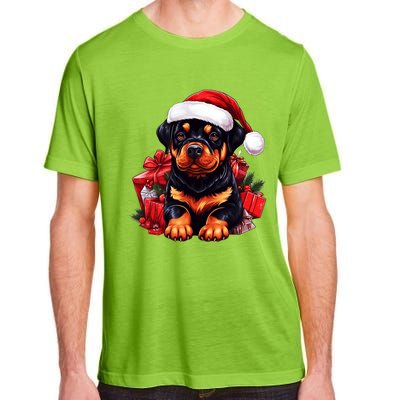 Rottweiler Lovers Christmas Cute Rottweiler For The Holid Gift Adult ChromaSoft Performance T-Shirt