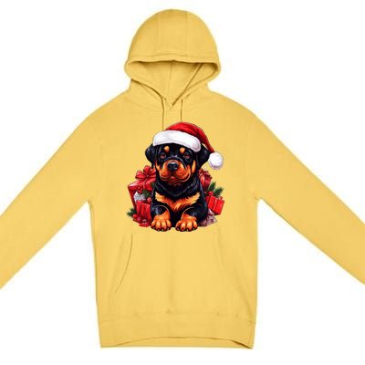 Rottweiler Lovers Christmas Cute Rottweiler For The Holid Gift Premium Pullover Hoodie