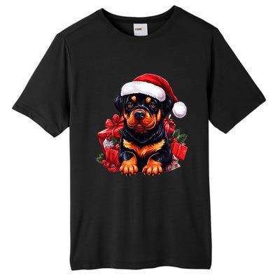 Rottweiler Lovers Christmas Cute Rottweiler For The Holid Gift Tall Fusion ChromaSoft Performance T-Shirt