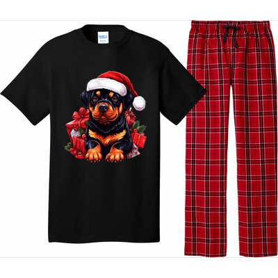 Rottweiler Lovers Christmas Cute Rottweiler For The Holid Gift Pajama Set