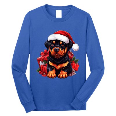 Rottweiler Lovers Christmas Cute Rottweiler For The Holid Gift Long Sleeve Shirt