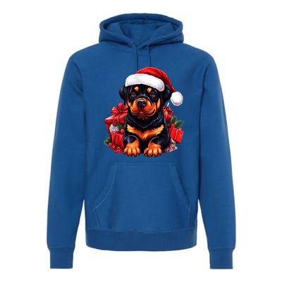 Rottweiler Lovers Christmas Cute Rottweiler For The Holid Gift Premium Hoodie