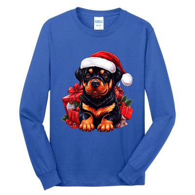 Rottweiler Lovers Christmas Cute Rottweiler For The Holid Gift Tall Long Sleeve T-Shirt