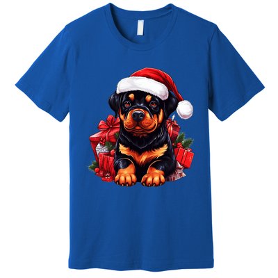 Rottweiler Lovers Christmas Cute Rottweiler For The Holid Gift Premium T-Shirt