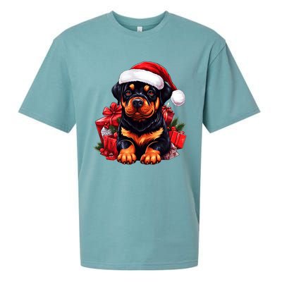 Rottweiler Lovers Christmas Cute Rottweiler For The Holid Gift Sueded Cloud Jersey T-Shirt