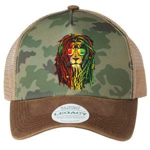 Rasta Lion Cool Dreadlock Rastafari For Rasta Lover Legacy Tie Dye Trucker Hat