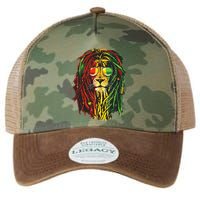 Rasta Lion Cool Dreadlock Rastafari For Rasta Lover Legacy Tie Dye Trucker Hat