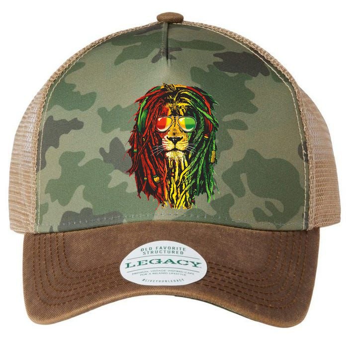Rasta Lion Cool Dreadlock Rastafari For Rasta Lover Legacy Tie Dye Trucker Hat