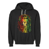Rasta Lion Cool Dreadlock Rastafari For Rasta Lover Garment-Dyed Fleece Hoodie