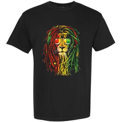 Rasta Lion Cool Dreadlock Rastafari For Rasta Lover Garment-Dyed Heavyweight T-Shirt