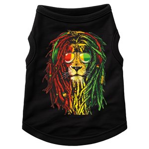 Rasta Lion Cool Dreadlock Rastafari For Rasta Lover Doggie Tank