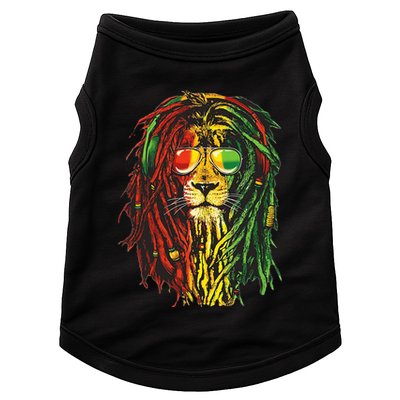 Rasta Lion Cool Dreadlock Rastafari For Rasta Lover Doggie Tank