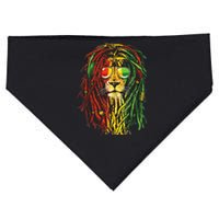 Rasta Lion Cool Dreadlock Rastafari For Rasta Lover USA-Made Doggie Bandana