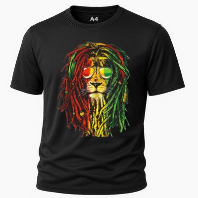 Rasta Lion Cool Dreadlock Rastafari For Rasta Lover Performance Shirt