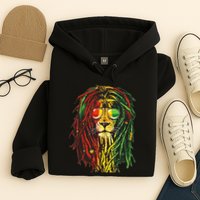 Rasta Lion Cool Dreadlock Rastafari For Rasta Lover Hoodie