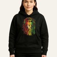 Rasta Lion Cool Dreadlock Rastafari For Rasta Lover Hoodie