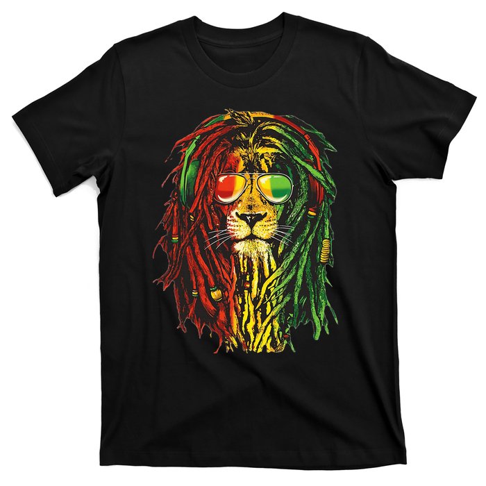 Rasta Lion Cool Dreadlock Rastafari For Rasta Lover T-Shirt