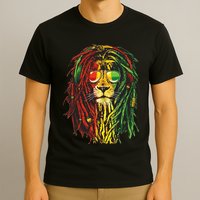 Rasta Lion Cool Dreadlock Rastafari For Rasta Lover T-Shirt