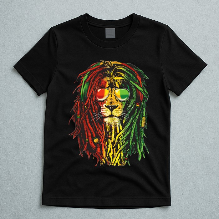 Rasta Lion Cool Dreadlock Rastafari For Rasta Lover T-Shirt