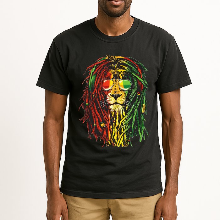 Rasta Lion Cool Dreadlock Rastafari For Rasta Lover Tall T-Shirt