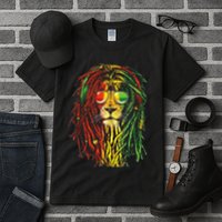 Rasta Lion Cool Dreadlock Rastafari For Rasta Lover Tall T-Shirt