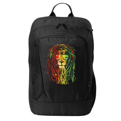 Rasta Lion Cool Dreadlock Rastafari For Rasta Lover City Backpack