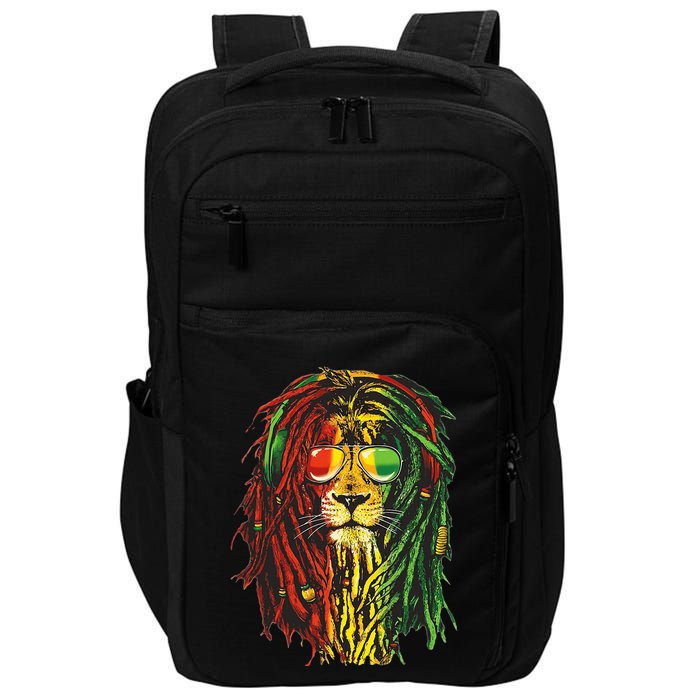 Rasta Lion Cool Dreadlock Rastafari For Rasta Lover Impact Tech Backpack