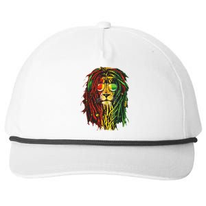 Rasta Lion Cool Dreadlock Rastafari For Rasta Lover Snapback Five-Panel Rope Hat